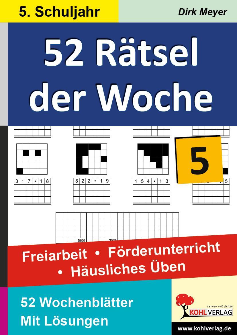 Cover: 9783866320444 | 52 Rätsel der Woche / 5. Schuljahr | Dirk Meyer | Buch | Deutsch