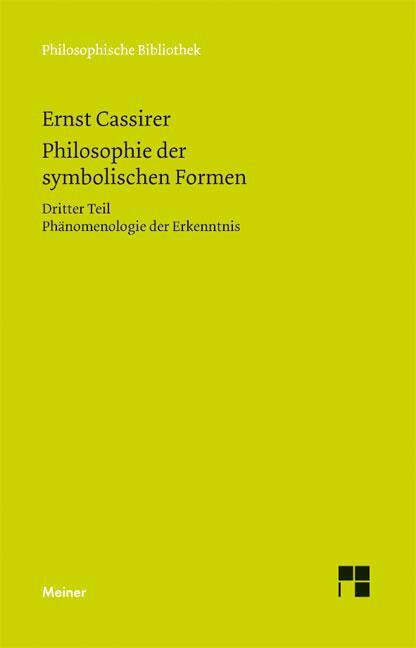 Cover: 9783787319558 | Philosophie der symbolischen Formen | Ernst Cassirer | Taschenbuch