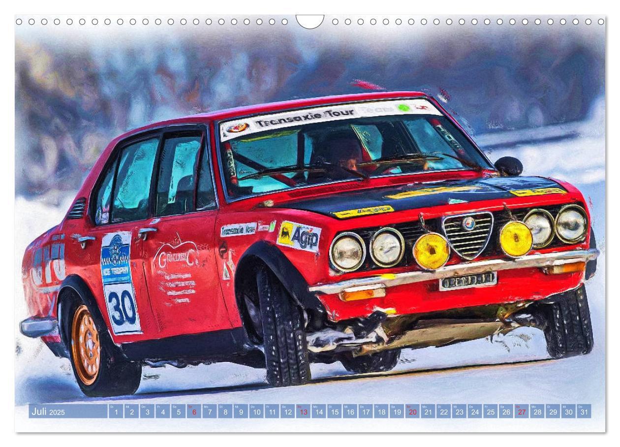 Bild: 9783435233410 | Rallye-Klassiker auf Eis (Wandkalender 2025 DIN A3 quer), CALVENDO...