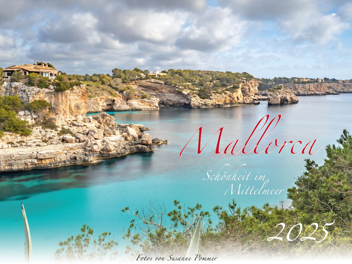 Cover: 9783948794798 | Mallorca-Schönheit im Mittelmeer Kalender 2025 | Frank Pommer (u. a.)