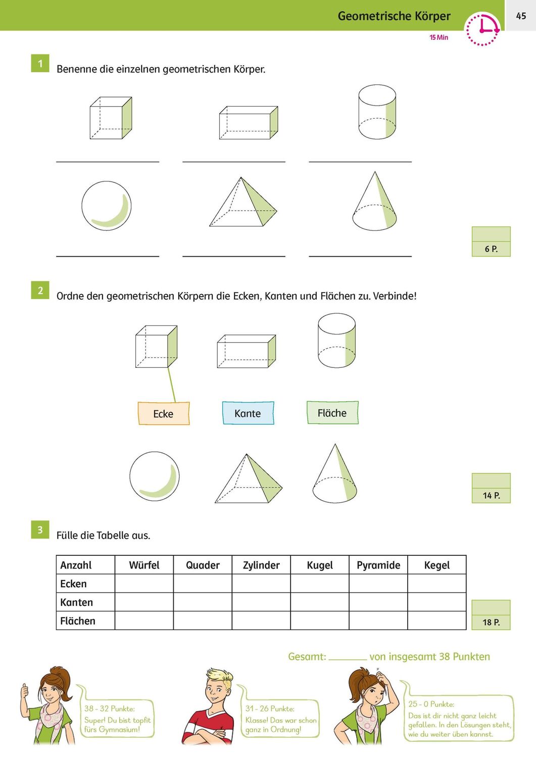 Bild: 9783129258798 | Sicher ins Gymnasium 15-Minuten-Kurztests Mathematik 4. Klasse | Buch