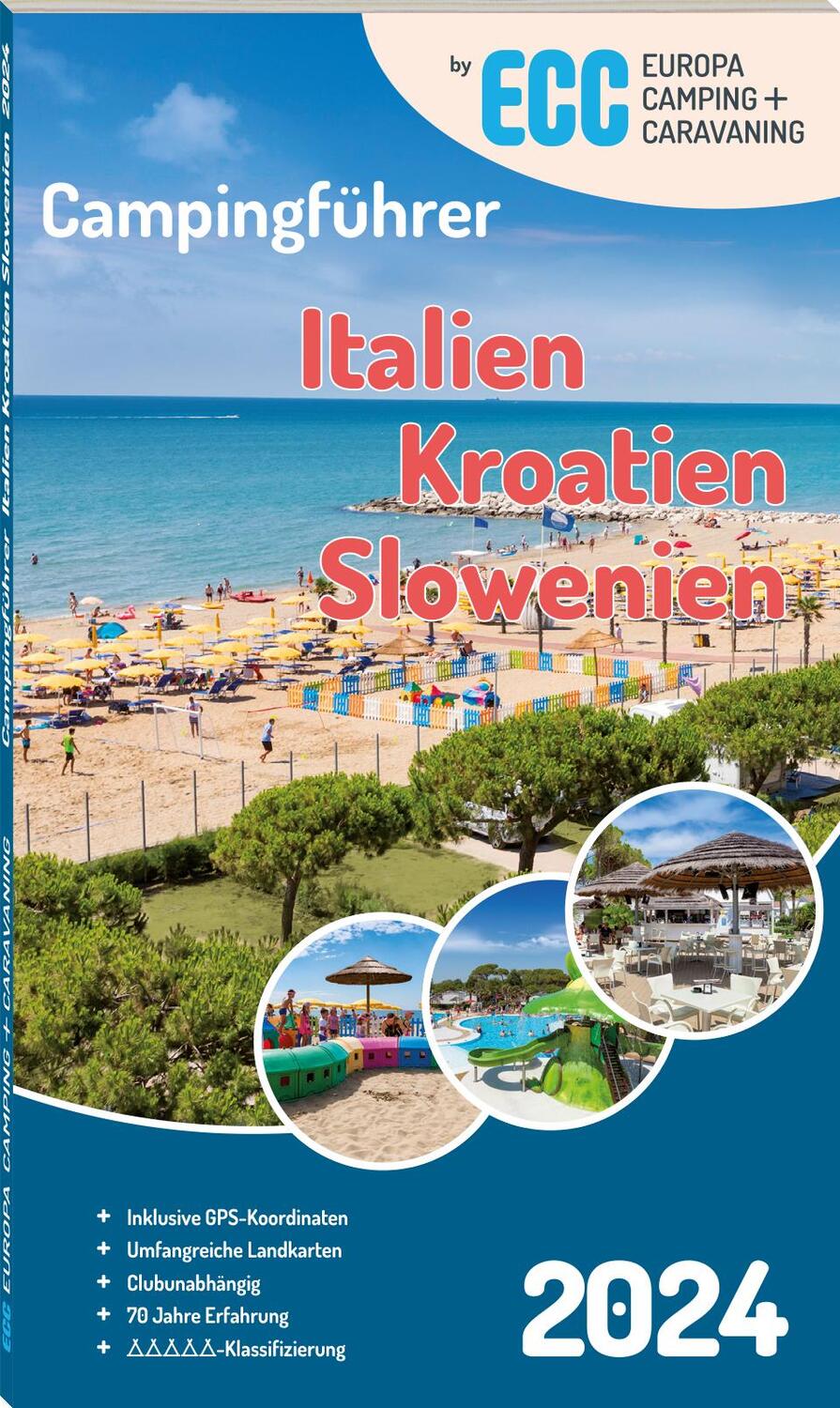 Cover: 9783795603687 | ECC Campingführer Italien / Kroatien / Slowenien 2024 | Taschenbuch