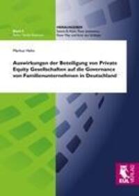 Cover: 9783844100204 | Auswirkungen der Beteiligung von Private Equity Gesellschaften auf...