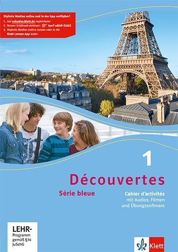 Cover: 9783126221153 | Découvertes Série bleue 1. Cahier d'activités mit Audios, Filmen...