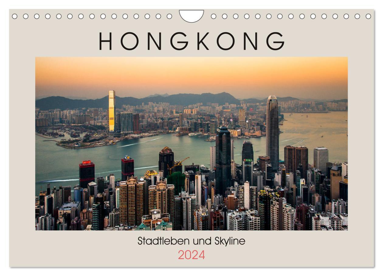 Cover: 9783383233968 | HONGKONG Skyline und Stadtleben (Wandkalender 2024 DIN A4 quer),...