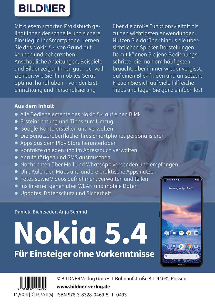 Rückseite: 9783832804695 | Nokia 5.4 - Für Einsteiger ohne Vorkenntnisse | Anja Schmid (u. a.)