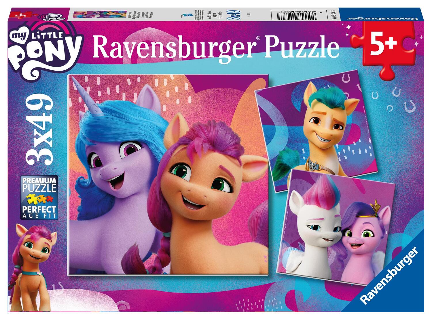 Cover: 4005556052363 | Ravensburger Kinderpuzzle - My little Pony Movie - 3x49 Teile....