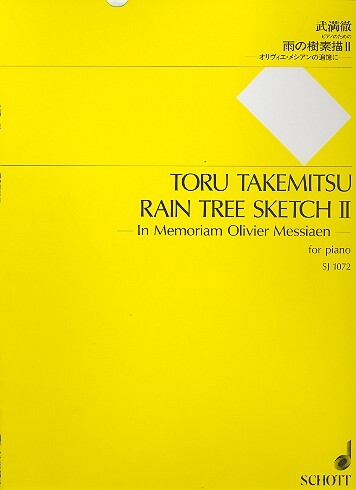 Cover: 9790650011099 | Rain Tree Sketch 2(1992) | Toru Takemitsu | Buch | 2005 | Schott Music