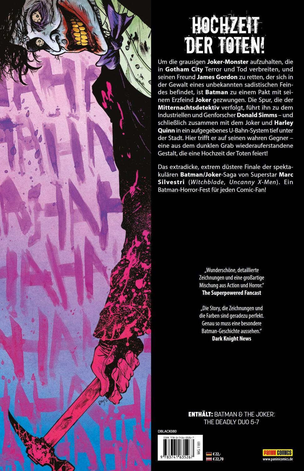 Rückseite: 9783741635267 | Batman &amp; der Joker: Das tödliche Duo | Bd. 3 (von 3) | Marc Silvestri