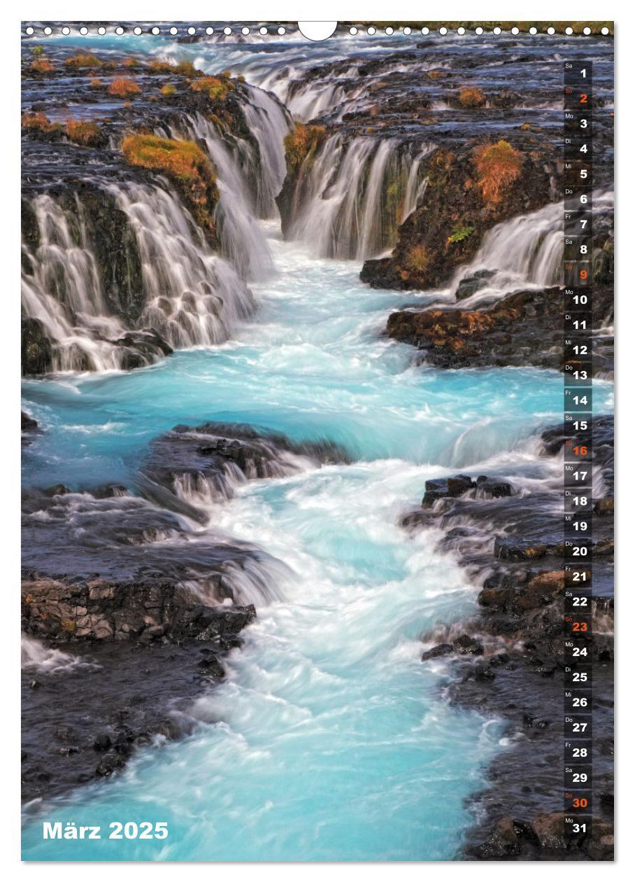 Bild: 9783435934980 | Wasserfälle auf Island (Wandkalender 2025 DIN A3 hoch), CALVENDO...