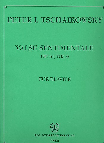 Cover: 9790206105388 | Valse sentimentale, Opus 51,6 | Pyotr Ilyich Tchaikovsky | Buch