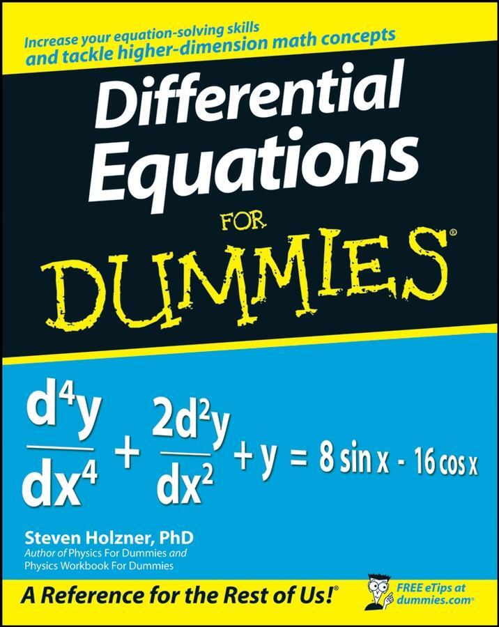 Cover: 9780470178140 | Differential Equations for Dummies | Steven Holzner | Taschenbuch