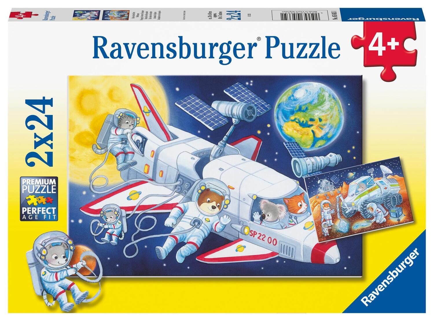 Cover: 4005556056651 | Ravensburger Kinderpuzzle - 05665 Reise durch den Weltraum - 2x24...