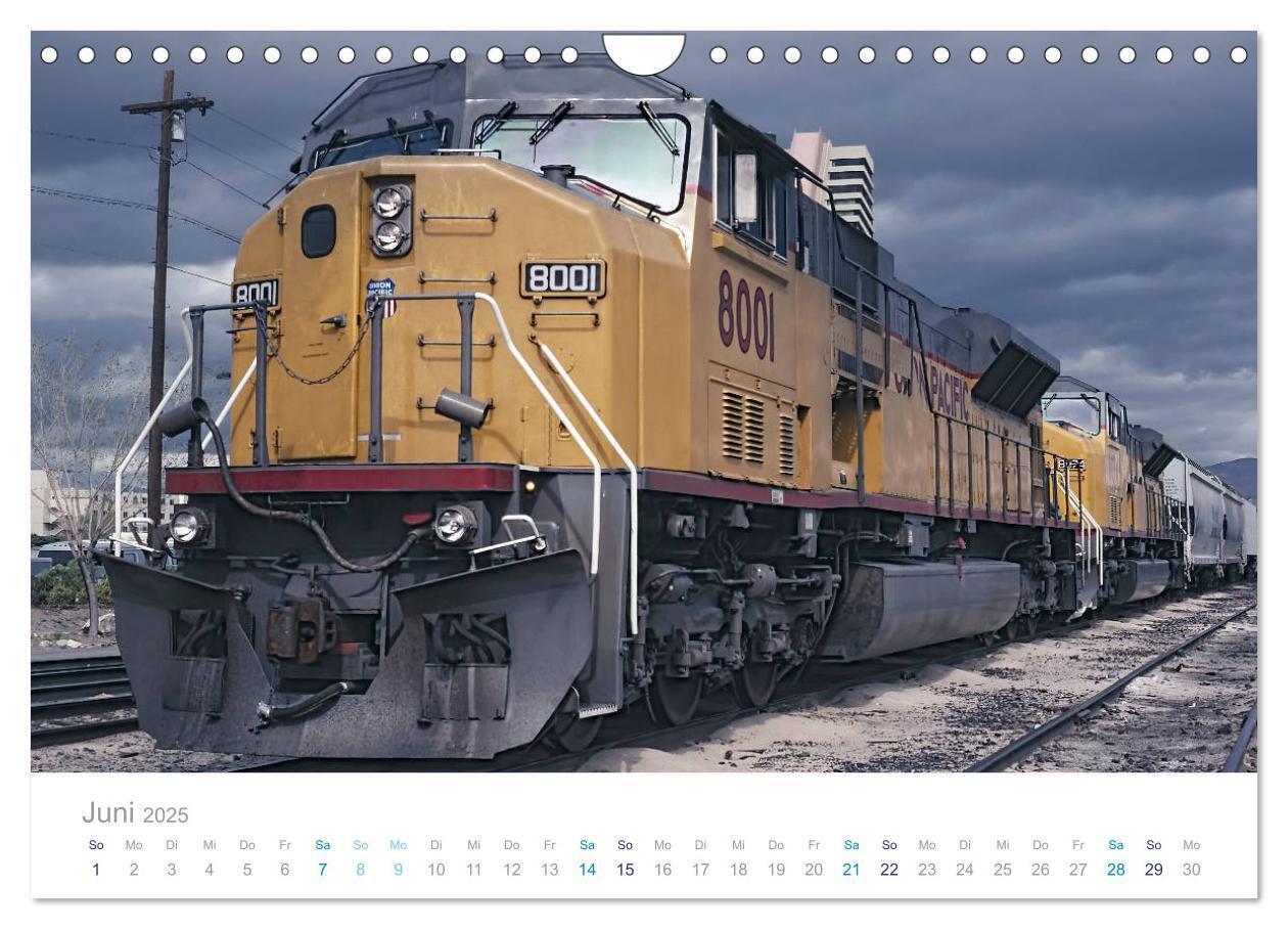 Bild: 9783435433421 | US Diesellokomotiven (Wandkalender 2025 DIN A4 quer), CALVENDO...