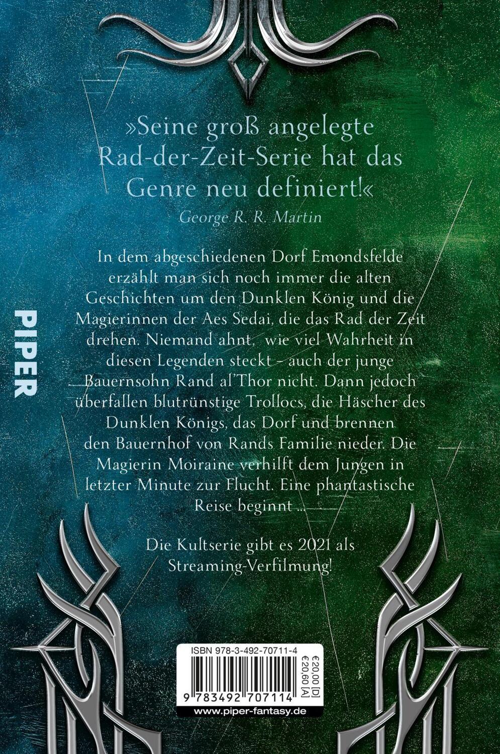 Rückseite: 9783492707114 | Das Rad der Zeit 1 | Robert Jordan | Taschenbuch | Das Rad der Zeit