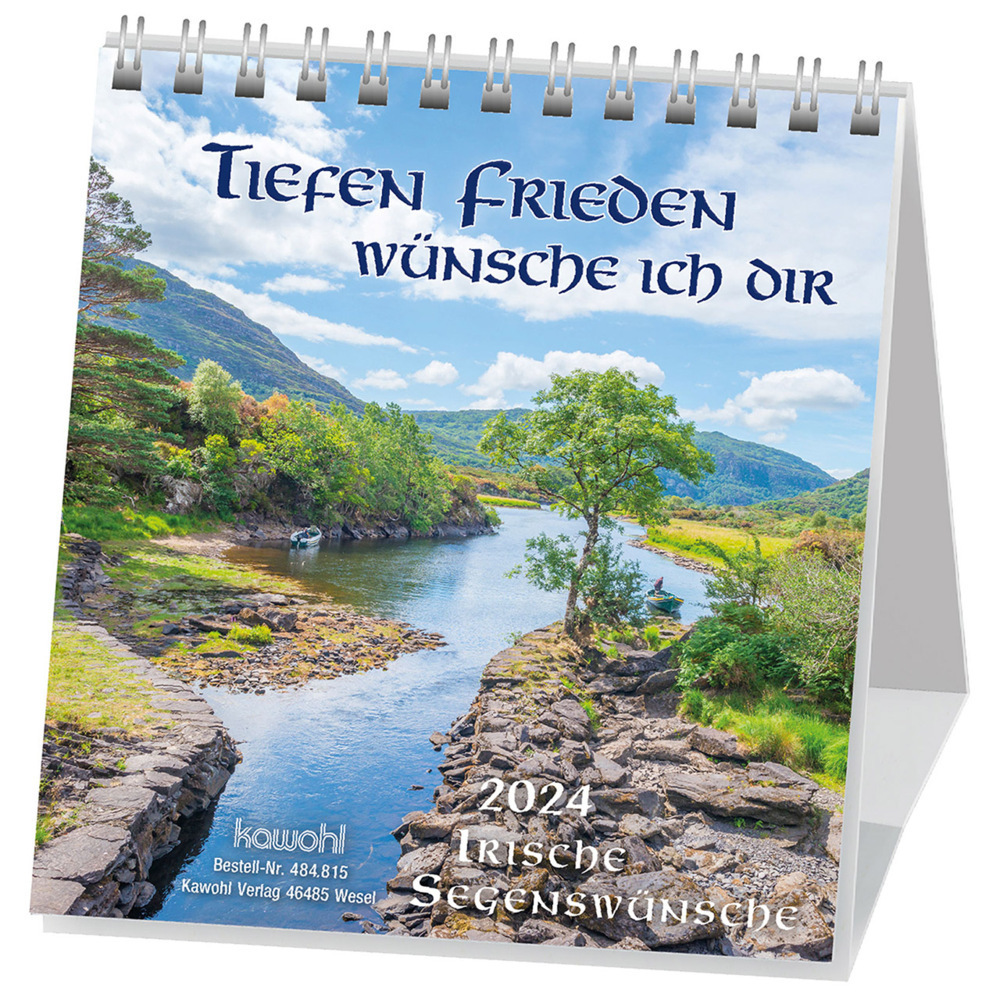 Cover: 9783754881545 | Tiefen Frieden wünsche ich dir 2024 | Kalender | 14 S. | Deutsch