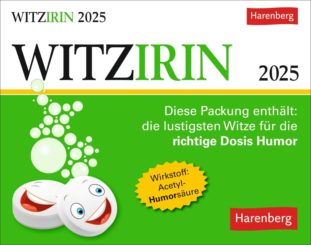 Cover: 9783840034336 | Witzirin Tagesabreißkalender 2025 - Diese Packung enthält: die...