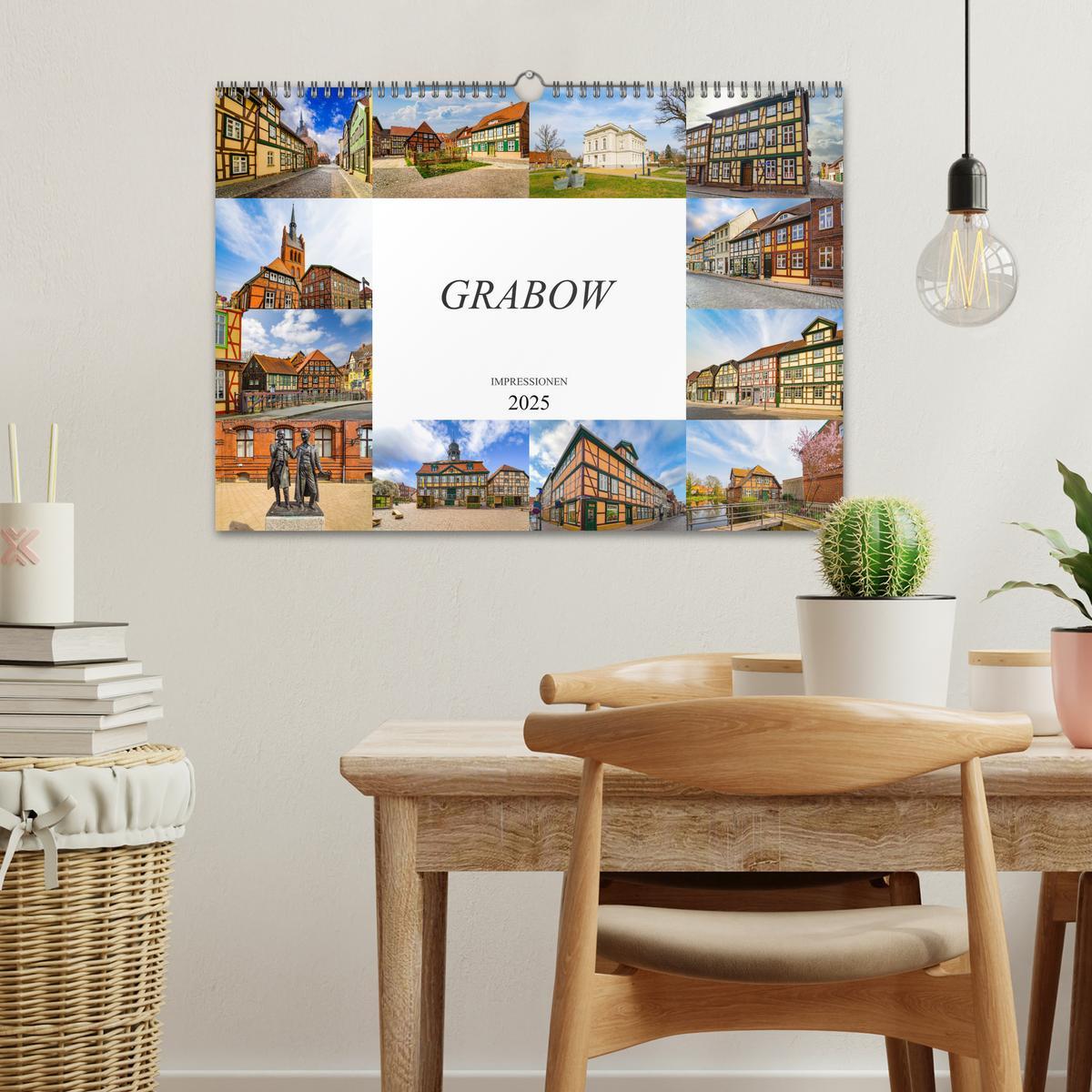 Bild: 9783435240784 | Grabow Impressionen (Wandkalender 2025 DIN A3 quer), CALVENDO...