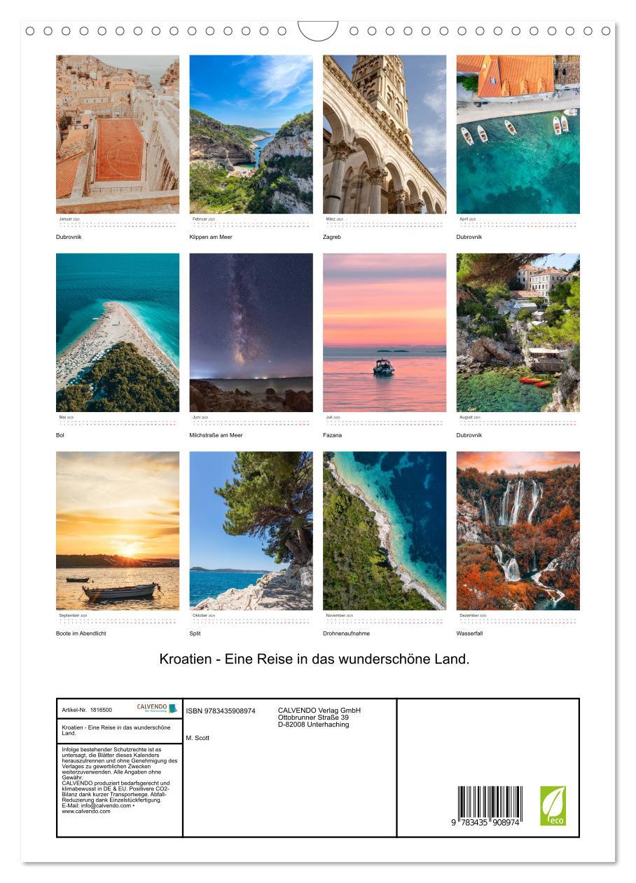 Bild: 9783435908974 | Kroatien - Eine Reise in das wunderschöne Land. (Wandkalender 2025...