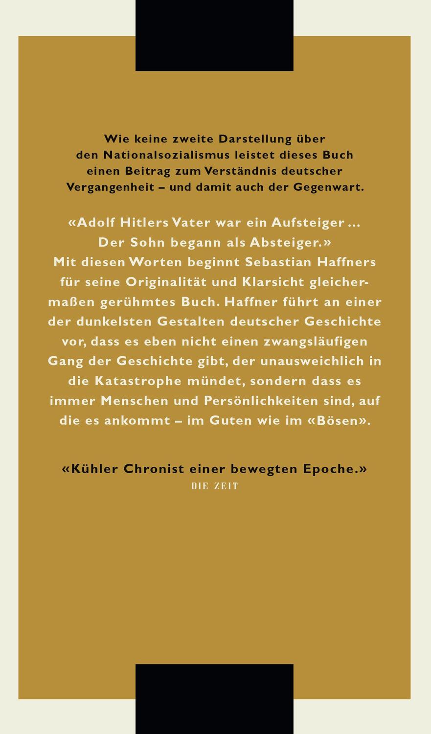 Rückseite: 9783498001087 | Anmerkungen zu Hitler | Sebastian Haffner | Buch | Deutsch | 2019