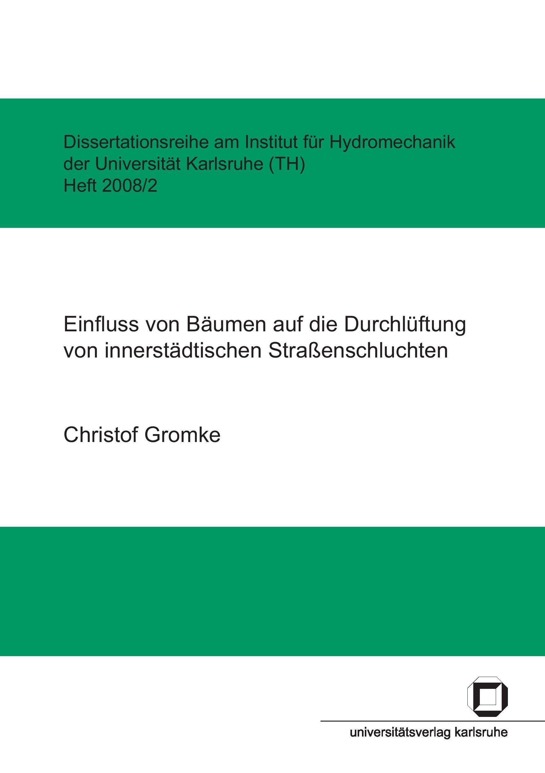 Cover: 9783866443396 | Einfluss von Bäumen auf die Durchlüftung von innerstädtischen...