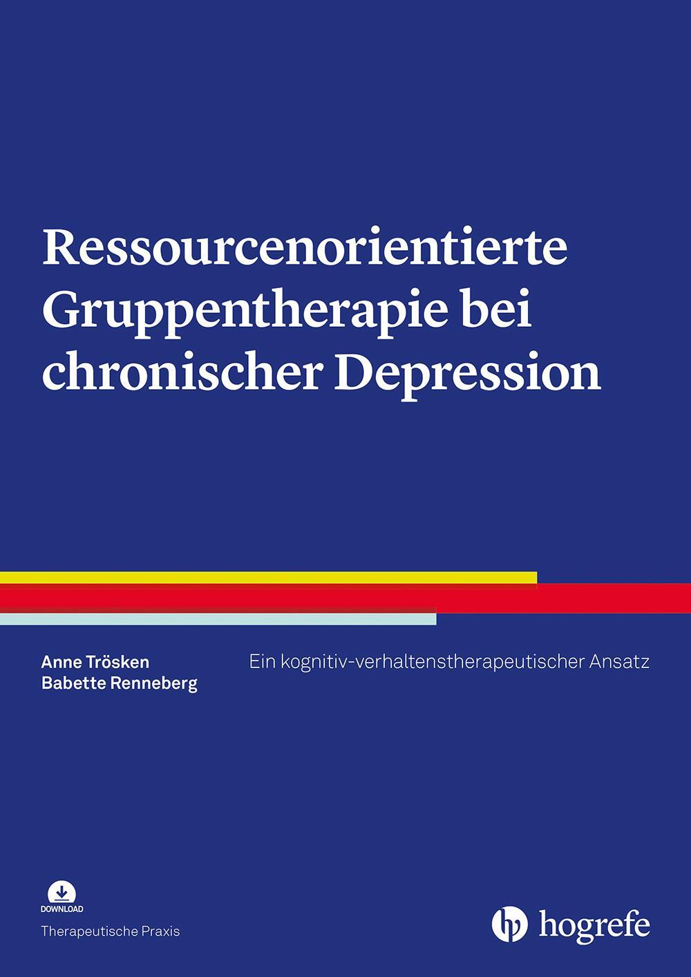 Cover: 9783801729325 | Ressourcenorientierte Gruppentherapie bei chronischer Depression