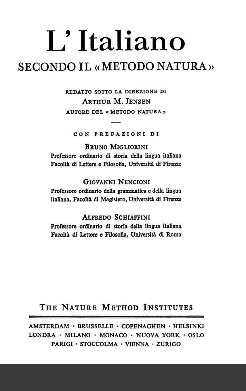 Cover: 9781684748648 | L'italiano secondo il metodo natura | Arthur M. Jensen | Buch | 2021