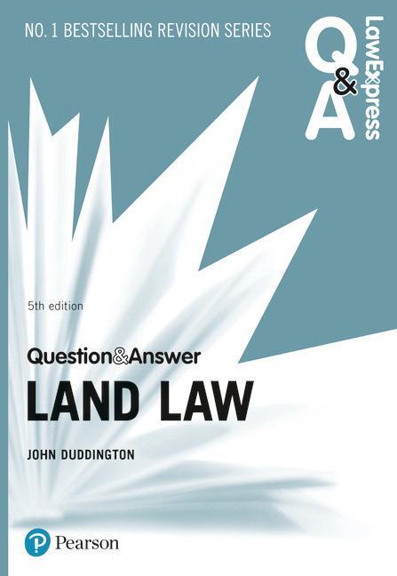 Cover: 9781292253756 | Law Express Question and Answer: Land Law, 5th edition | Duddington