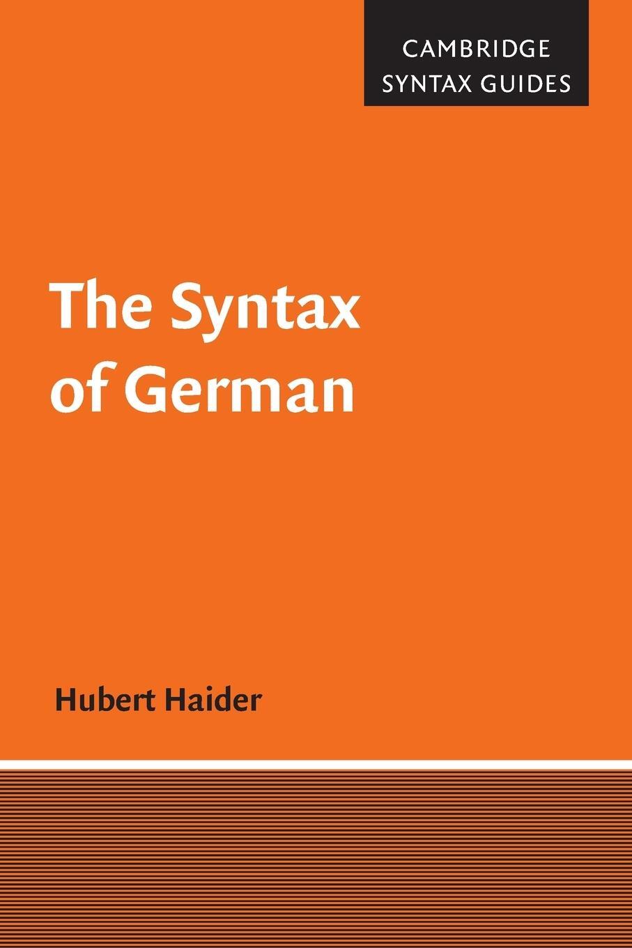 Cover: 9781009289450 | The Syntax of German | Hubert Haider | Taschenbuch | Paperback | 2022