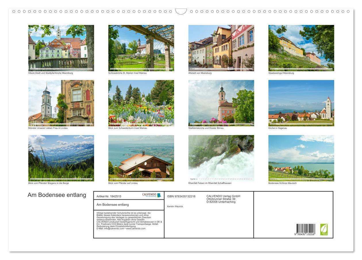 Bild: 9783435132218 | Am Bodensee entlang (Wandkalender 2025 DIN A2 quer), CALVENDO...