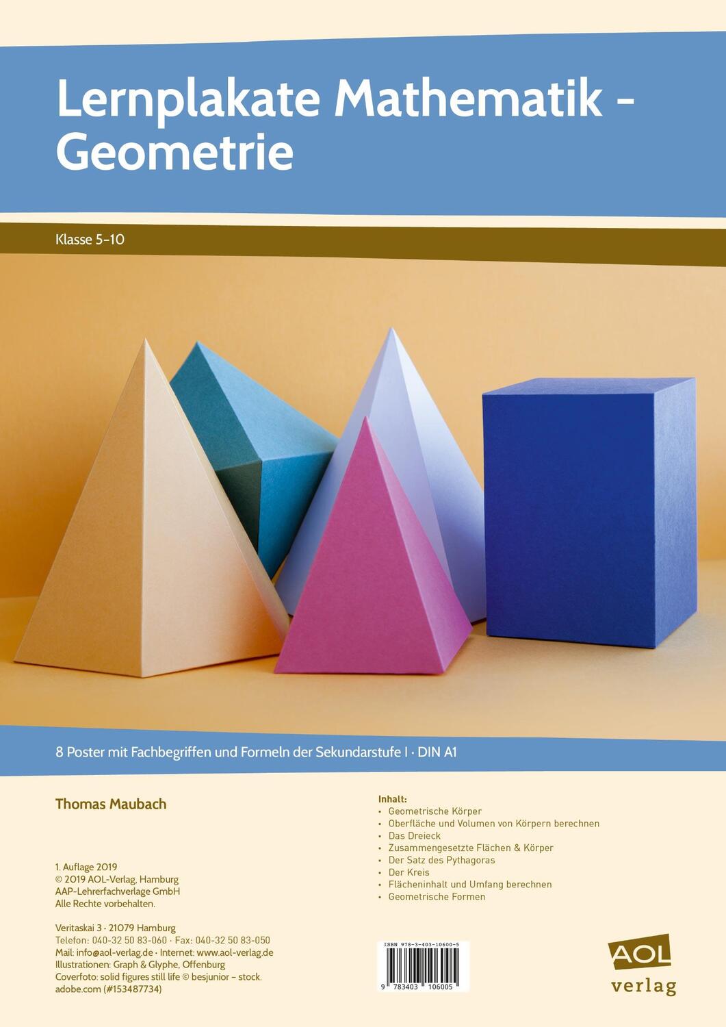 Cover: 9783403106005 | Lernplakate Mathematik - Geometrie | Thomas Maubach | Poster | Poster