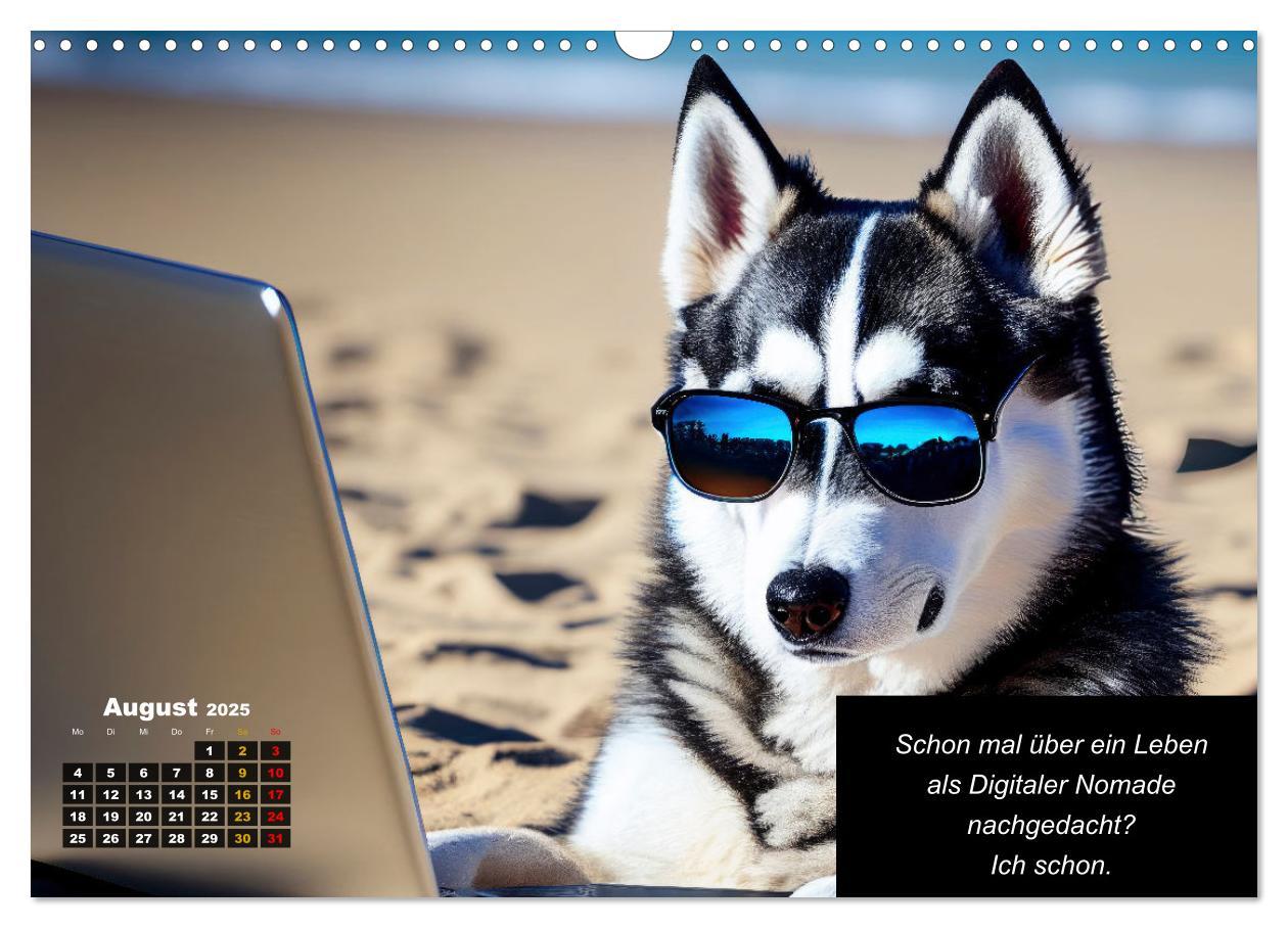 Bild: 9783435647200 | Der tierisch lustige Husky Kalender (Wandkalender 2025 DIN A3...