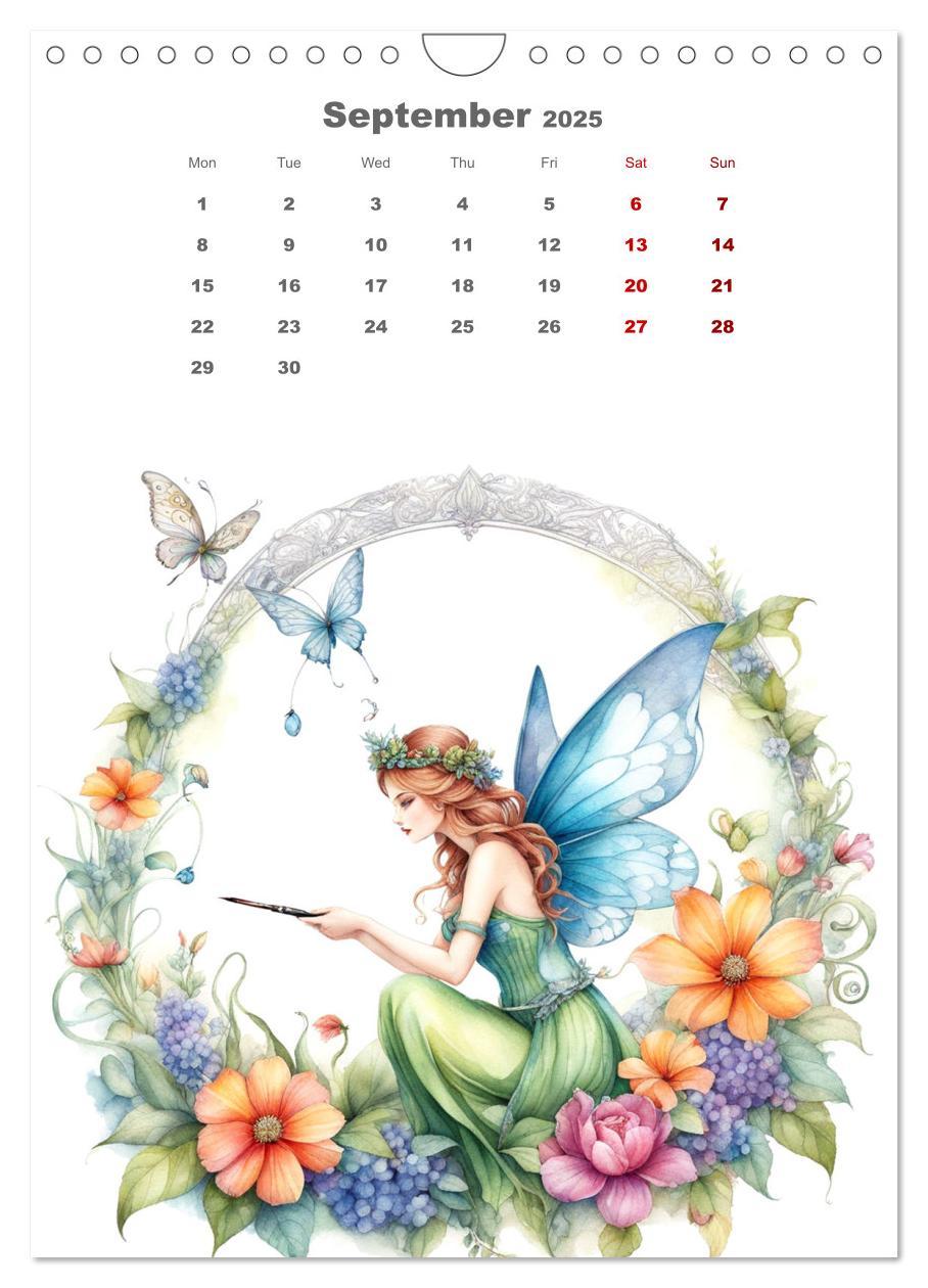 Bild: 9781325924967 | The fairies (Wall Calendar 2025 DIN A4 portrait), CALVENDO 12 Month...