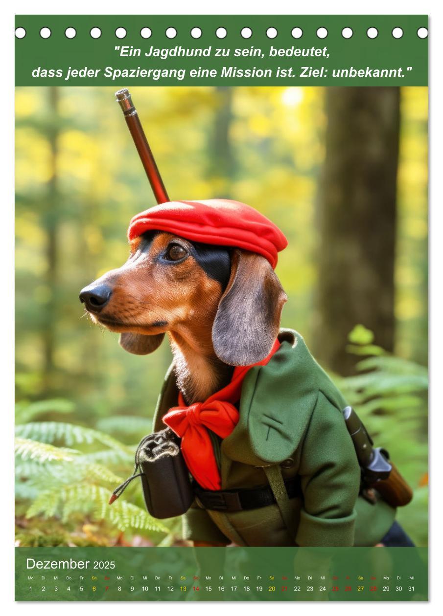 Bild: 9783435979899 | Lustige Jagdhunde mit Jägerlatein (Tischkalender 2025 DIN A5 hoch),...