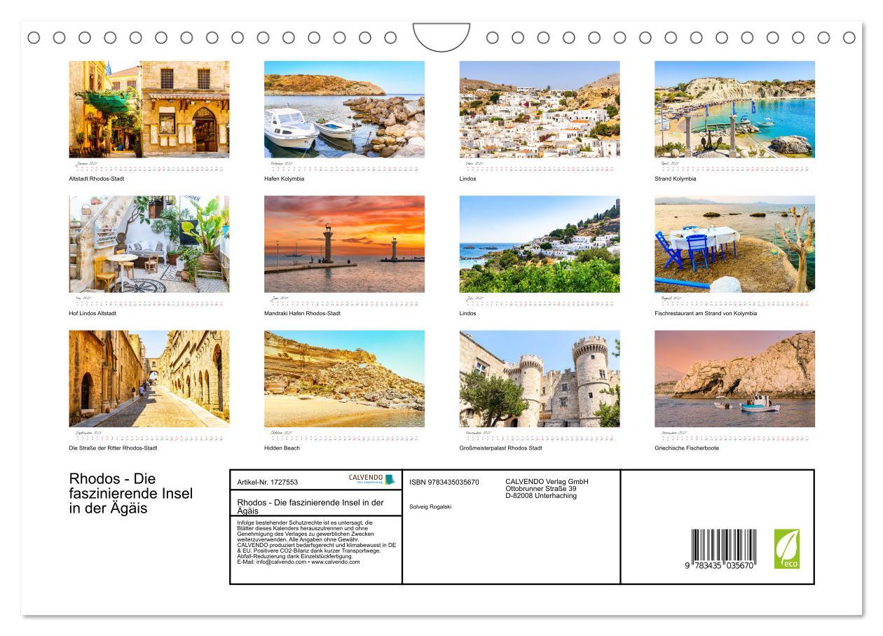 Bild: 9783435035670 | Rhodos - Die faszinierende Insel in der Ägäis (Wandkalender 2025...