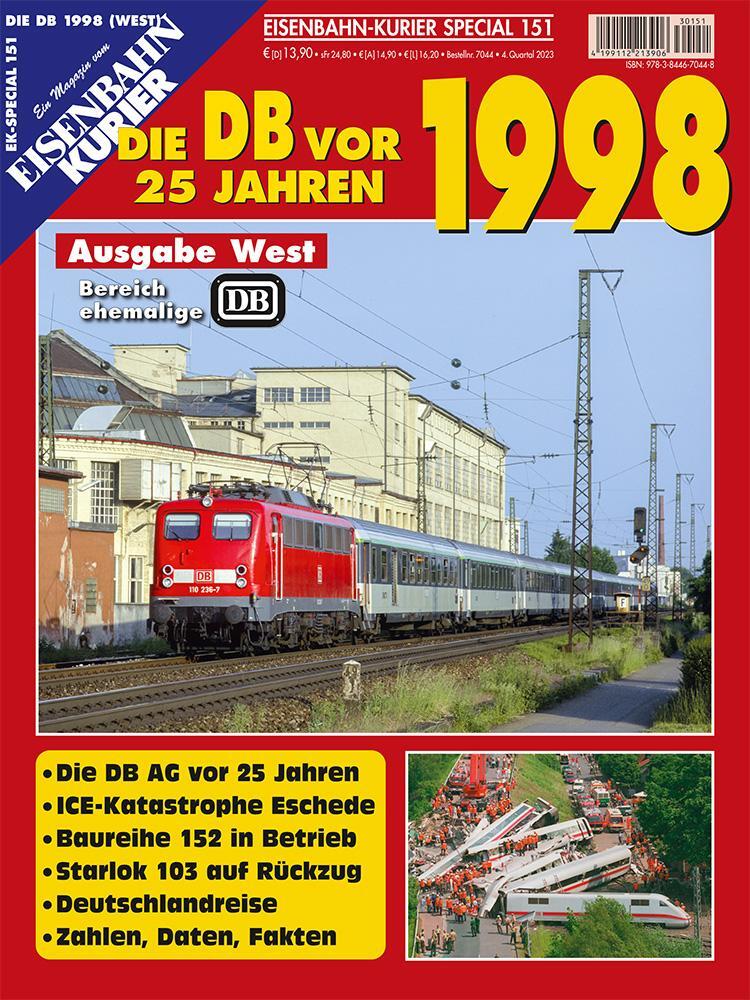 Cover: 9783844670448 | Die DB vor 25 Jahren - 1998 Ausgabe West | Broschüre | 98 S. | Deutsch