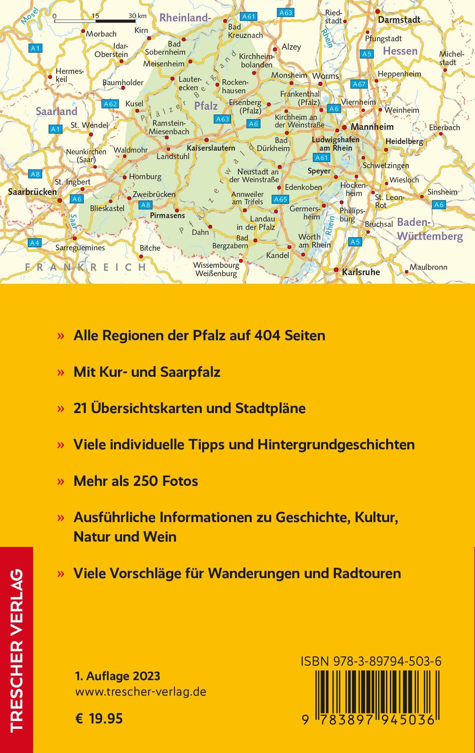 Rückseite: 9783897945036 | TRESCHER Reiseführer Pfalz | Günter Schenk | Taschenbuch | 404 S.