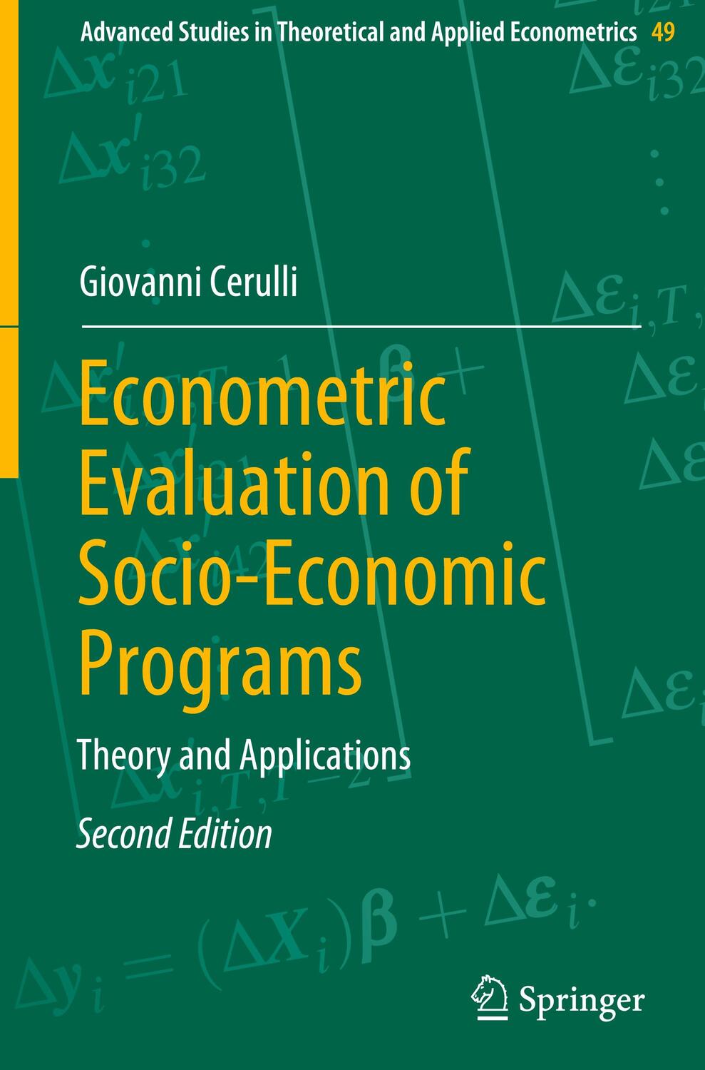 Cover: 9783662659441 | Econometric Evaluation of Socio-Economic Programs | Giovanni Cerulli