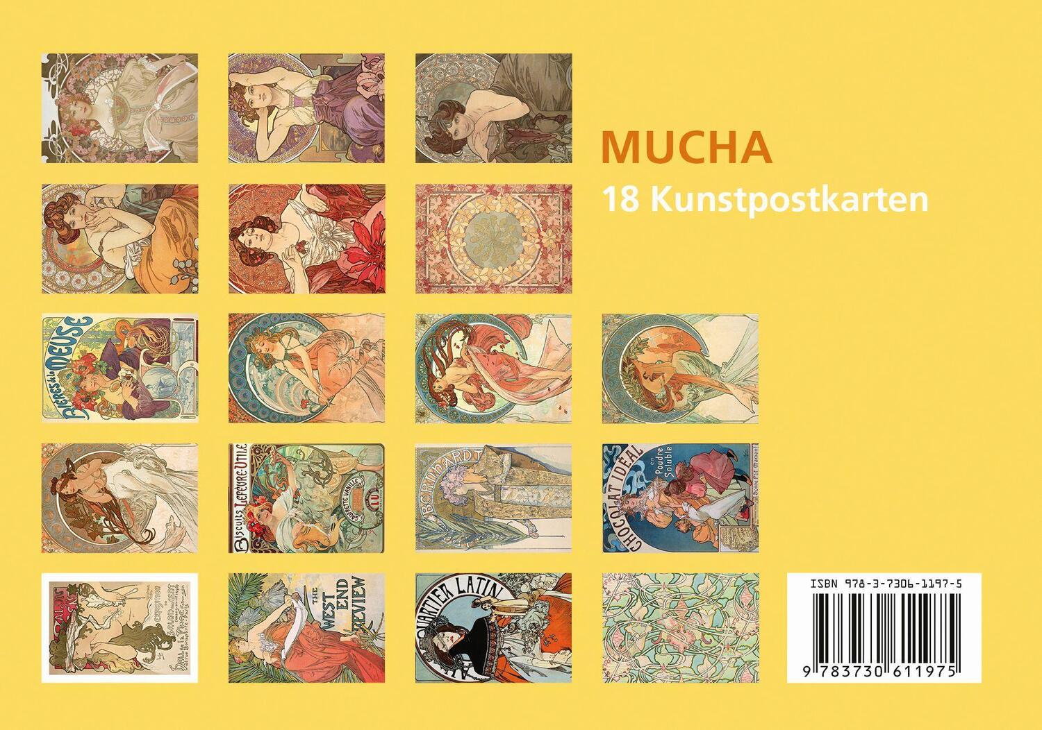 Bild: 9783730611975 | Postkarten-Set Alfons Mucha | 18 Kunstpostkarten | Stück | Deutsch