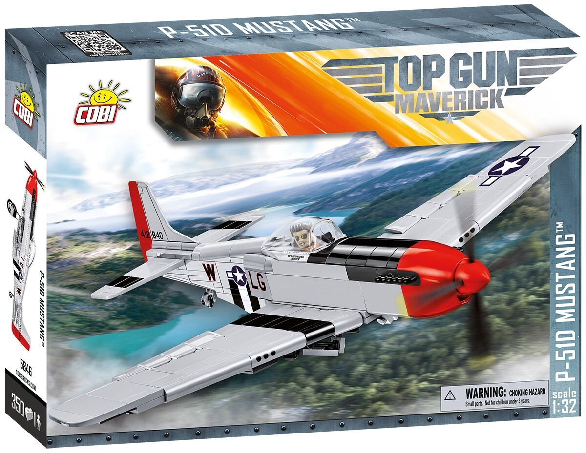 Cover: 5902251058463 | COBI Top Gun 5846 - Mustang P-51D North American, 350 Klemmbausteine