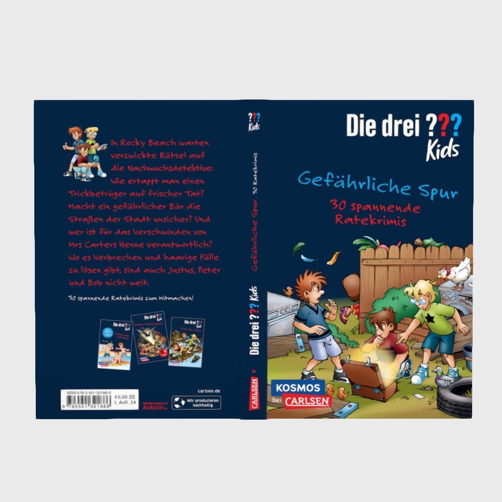 Bild: 9783551321886 | Die drei ??? Kids: Gefährliche Spur. 30 spannende Ratekrimis! | Buch