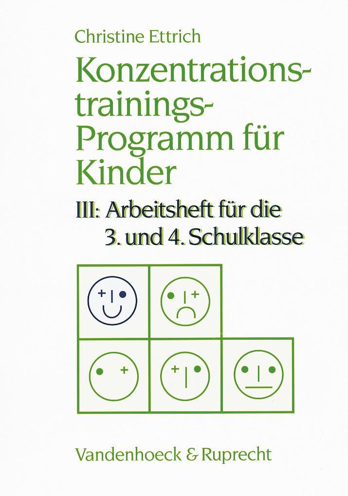 Cover: 9783525458112 | Konzentrationstrainings-Programm für Kinder III. 3. und 4. Schulklasse