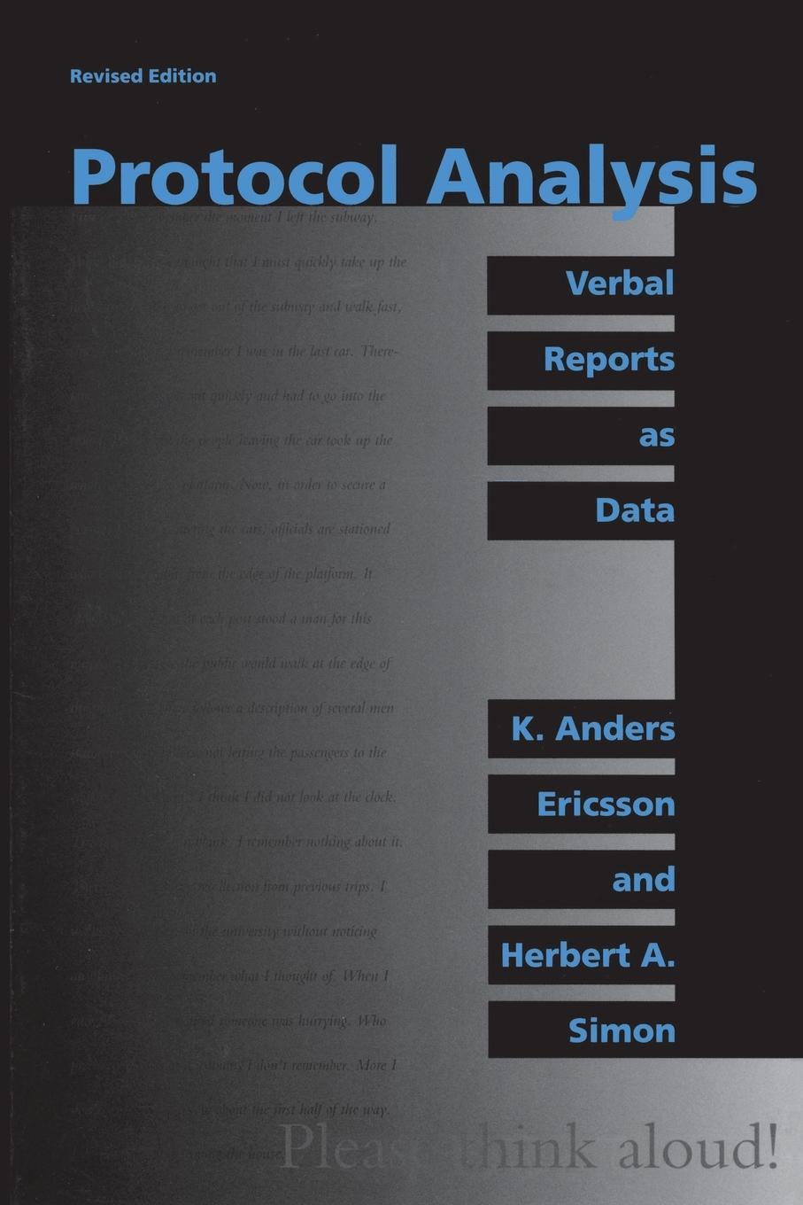 Cover: 9780262550239 | Protocol Analysis, revised edition | Verbal Reports as Data | Buch