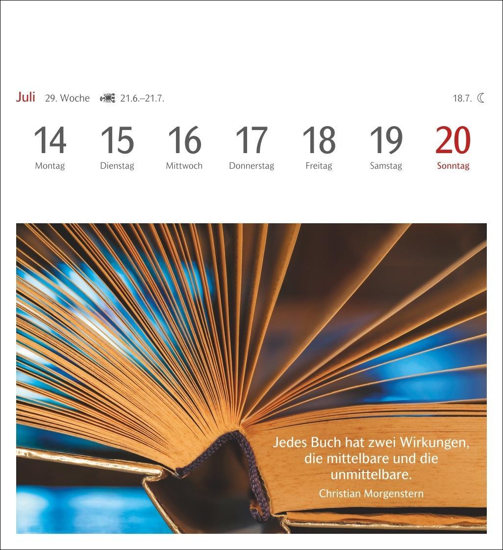 Bild: 9783840034442 | Die Welt der Bücher Postkartenkalender 2025 - Wochenkalender mit 53...