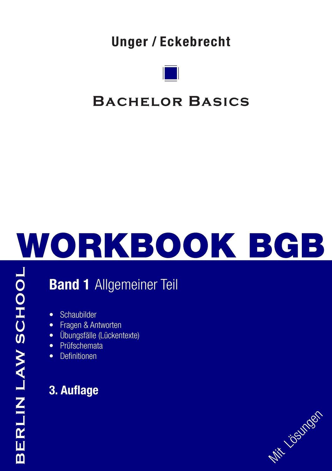 Cover: 9783735756626 | Workbook BGB 1 | Allgemeiner Teil, Bachelor Basics, Berlin Law School
