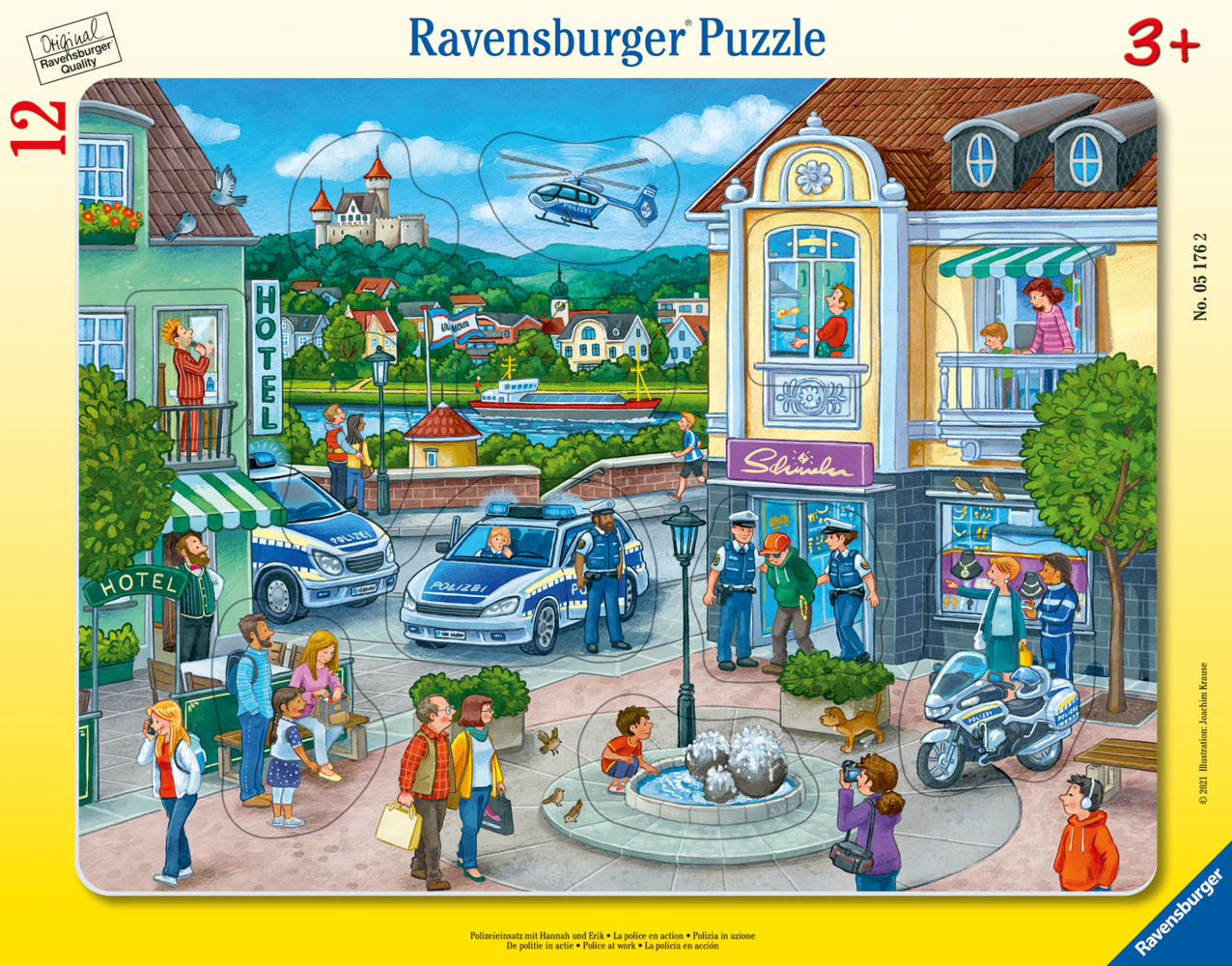 Cover: 4005556051762 | Ravensburger Kinderpuzzle - 05176 Polizeieinsatz mit Hannah und...