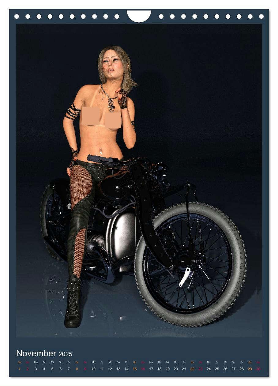 Bild: 9783457127872 | Hot Girls and Bikes (Wandkalender 2025 DIN A4 hoch), CALVENDO...