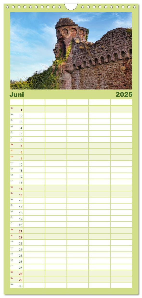 Bild: 9783457096437 | Familienplaner 2025 - Burg Wildenberg mit 5 Spalten (Wandkalender,...