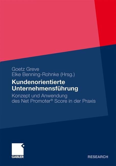 Cover: 9783834923196 | Kundenorientierte Unternehmensführung | Elke Benning-Rohnke (u. a.)