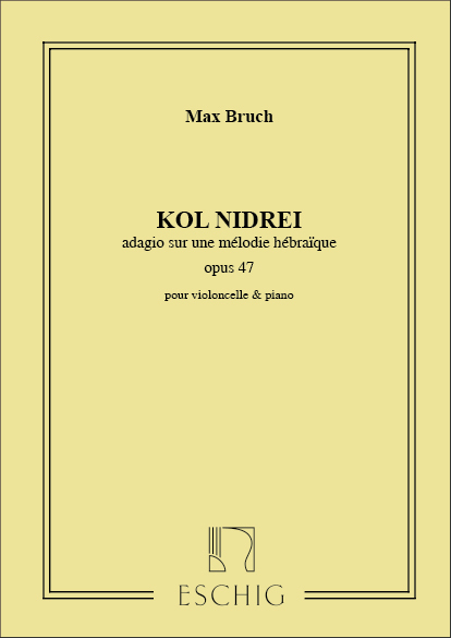 Cover: 9790045010355 | Kol Nidrei, Op. 47 | Max Bruch | Partitur | 2001 | Max Eschig